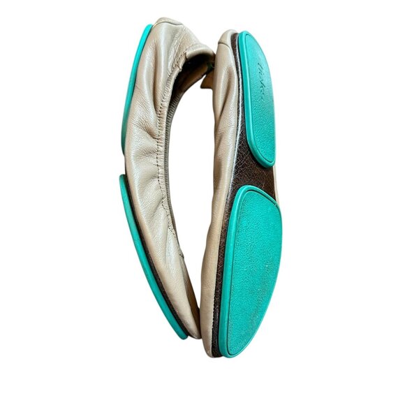 Tieks Taupe Leather Flats Classic Ballet Women's Size 8 AS-IS - Picture 3 of 9